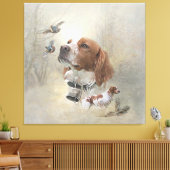 鳥フランスの狩りアート キャンバスプリント (インサイチュ (リビング))