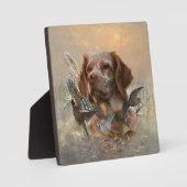 鳥フランスの狩りアート フォトプラーク (正面)