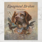 鳥フランスの狩りアート ワインラベル (シングルラベル)