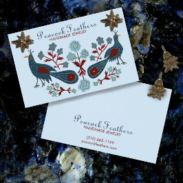 鳥フローライヤリングネックレスジュエリー表示カード