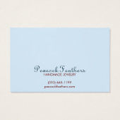 鳥フローライヤリングネックレスジュエリー表示カード (裏面)