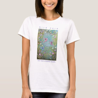 鳥マニアとハチドリTシャツ Tシャツ