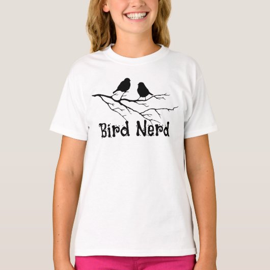 鳥マニアのための楽しいバードウォッチング Tシャツ (正面)