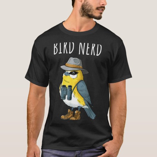 鳥マニア 笑える 鳥好き バードウォッチング Tシャツ (正面)