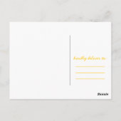 鳥モダンはがき ポストカード (裏面)