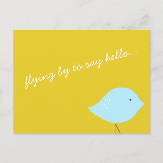 鳥モダンはがき ポストカード (正面)
