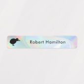 鳥モチーフを使った防水性ホログラフィック ラベル (デザイン1)