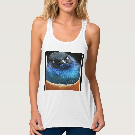 鳥モデル：不機嫌鳥01-01 タンクトップ (正面)