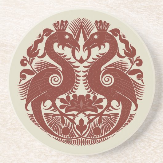 鳥モノ砂岩コースター コースター (正面)