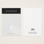 鳥ユニーク芸術的イヤリングジュエリー表示 (正面&裏面)