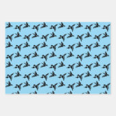 鳥ラブバードデザインラッピング紙シート ラッピングペーパーシート (正面)