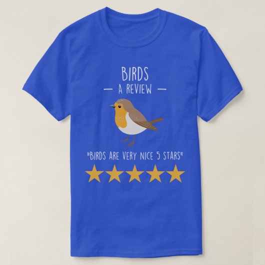 鳥レビュー1 Tシャツ (デザイン正面)