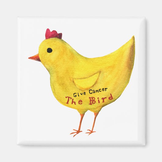 鳥与えの磁石のがん マグネット (正面)