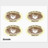 鳥与え道具箱のem 楕円形シール (シート)