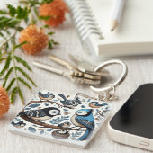 鳥予測できな類 キーホルダー (正面右)