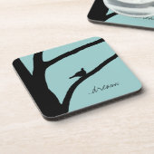 鳥付き木 コースター (左側)