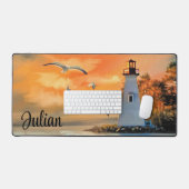 鳥付き灯台 デスクマット (キーボード&マウス)