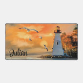 鳥付き灯台 デスクマット (正面)