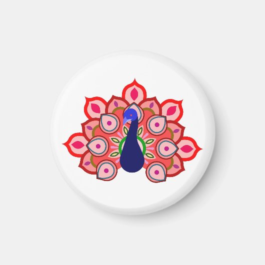 鳥付き磁石 マグネット (正面)