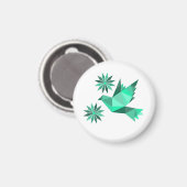 鳥付き磁石 マグネット (正面/裏面)