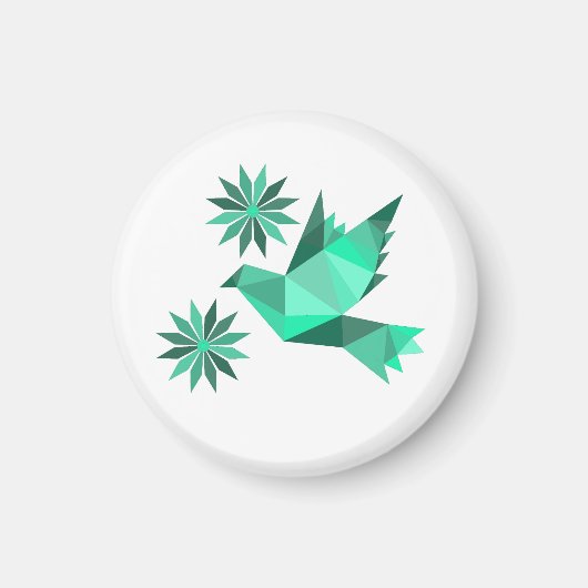 鳥付き磁石 マグネット (正面)