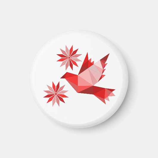 鳥付き磁石 マグネット (正面)