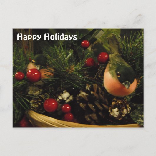 鳥付き葉書 シーズンポストカード (正面)