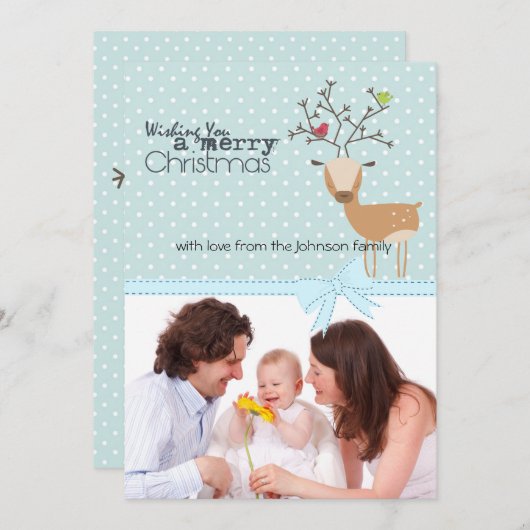 鳥付き鹿 (正面/裏面)