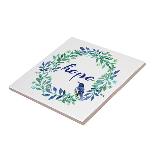 鳥付やる気を起こさせるきホープ引用文及びリース タイル (側面)