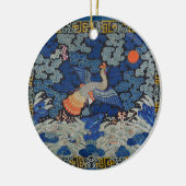 鳥刺し刺中国のしゅう作品 セラミックオーナメント (左)