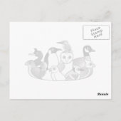 鳥刺し ポストカード (裏面)