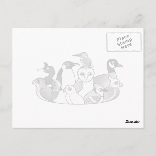 鳥刺し ポストカード (裏面)