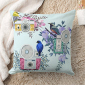 鳥化粧枕 クッション (ブランケット)