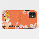 鳥及び桜の花のiPhone 5の穹窖 Case-Mate iPhoneケース (裏面(横))