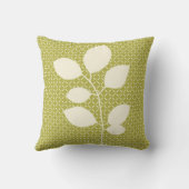 鳥及び花の枕 クッション (裏面)