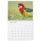 鳥及び開花12か月のカレンダー カレンダー (1月 2027)