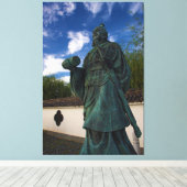 鳥取県湯梨浜市の日津像 キャンバスプリント (インサイチュ (ウッドフロア))