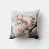 鳥咲きの花 クッション (裏面)