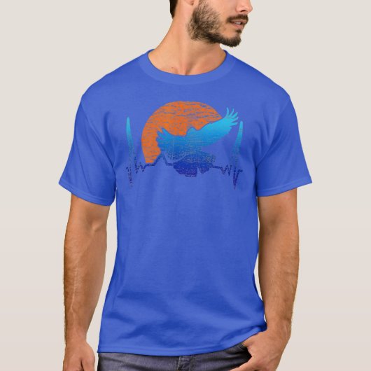 鳥好きなハト Tシャツ (正面)