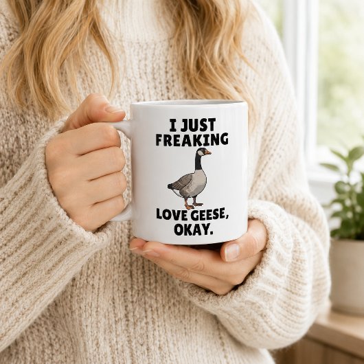 鳥好きのためのカナダガンの面白いマグカップ コーヒーマグカップ
