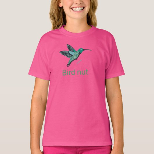 鳥好きのためのハチドリの芸術 Tシャツ (正面)