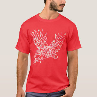 鳥好きの鷹匠のためのグリップ飛行の鷲 Tシャツ