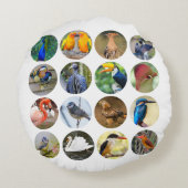 鳥好き枕 ラウンドクッション (裏面)