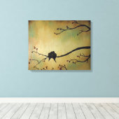 鳥好き キャンバスプリント (インサイチュ (ウッドフロア))