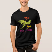 鳥好き トライブレンドTシャツ (正面)
