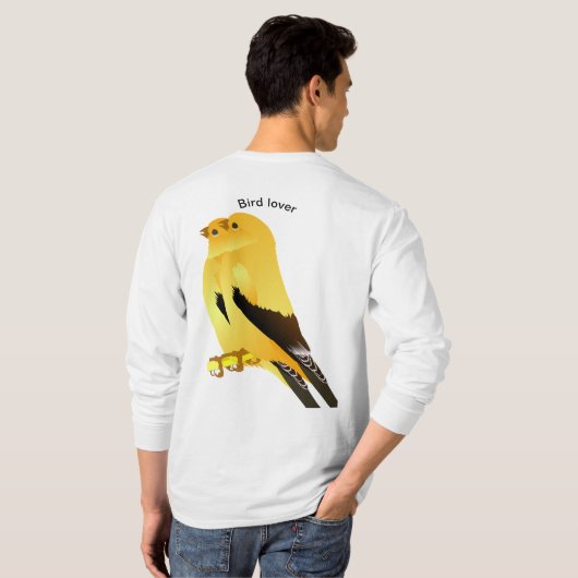 鳥好き Tシャツ (裏面フル)