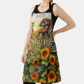 鳥家付きひまわり園 エプロン (インサイチュ)