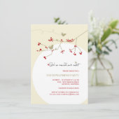 鳥家族 新しい巣に引っ越しました 新築披露パーティー 招待状 (スタンド正面)