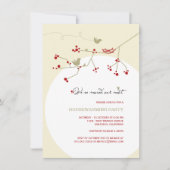 鳥家族 新しい巣に引っ越しました 新築披露パーティー 招待状 (正面)