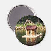 鳥小屋のある池 マグネット (正面/裏面)